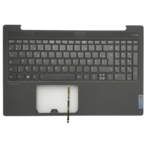 Ideapad 5 15IIL05 15ARE05 15ITL05 15ALC05 �p�[�����X�g�㕔�J�o�[�P�[�X�p�o�b�N���C�g�t�� FR/US/Russian/Spanish �L�[�{�[�h(Plastic Black FR)
