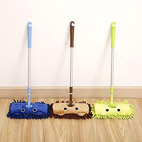 MASAYUKI 2-in-1 Wet and Dry Microfiber Mop for Quick and Easy Cleaning Best Kitchen accessories items Wet and Dry Mini Flat Microfiber Cleaning Mop For Kitchen Platform Cleaning,Bathroom Cleaning,Glass Cleaning, Floor Cleaning Mop with Aluminium Rod Long Handle Dry Mop, Standard (Pack of 1 Piece, Multi-Colour )