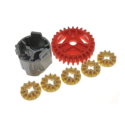 Sparkleiot MOC Technisches Differentialgetriebe-28 Zähne mit rundem Achsloch Power Functions Teile Kompatibel mit Legoeds Blöcke 65414 65413 Gebäude 2 Stück