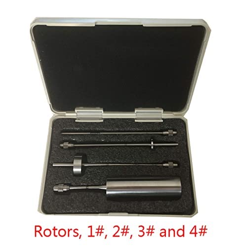 Digital Rotary Viscometer LCD Display Rotational Viscosity Measuring Meter with Measurement Range 1~2 x 1000000 mPa with Temperature Display