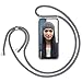 Produktbild ZhinkArts Handykette kompatibel mit Apple iPhone 12/12 Pro - 6,1" Display - Smartphone Necklace Hülle mit Band - Schnur mit Case zum umhängen in Grau