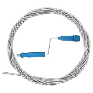 Fervalyna Rohrreinigungsspirale Abflussspirale, Abflussreiniger Spirale Abfluss Rohrreinigung, Rohrreiniger Spirale zur Abflussreinigung, Reinigungsspirale Abfluss, Rohrspirale Abfluss (5 m, Ø 5 mm)