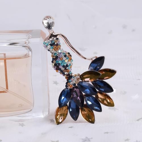 Image of Cameo Brooch Vintage Silver Tone Lady Portrait Brooch Pins for Women Victorian Jewelry Crystal Rhinestone Brooches for Hat Scarf Collar Lapel Handbags Shawls for Christmas