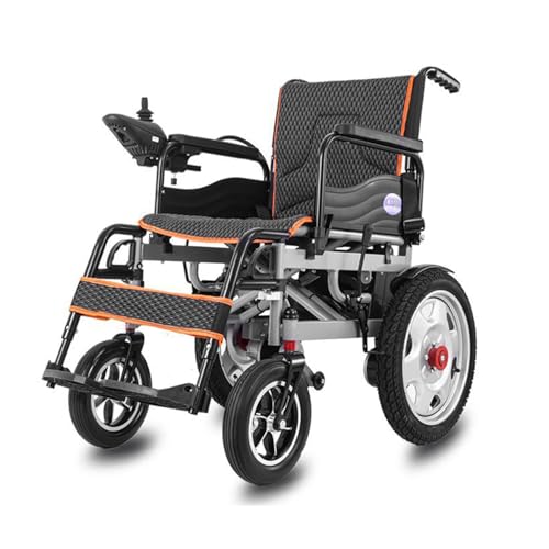 BPILOT Silla de Ruedas Eléctrica Plegable Ligera Silla de Ruedas Eléctrica para Exteriores Silla Eléctrica Seniors Cómoda Silla de Ruedas Lite,Black