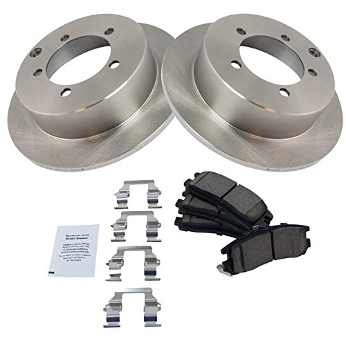 Image of TRQ Rear Posi Ceramic Brake Pad &Rotor Set Kit