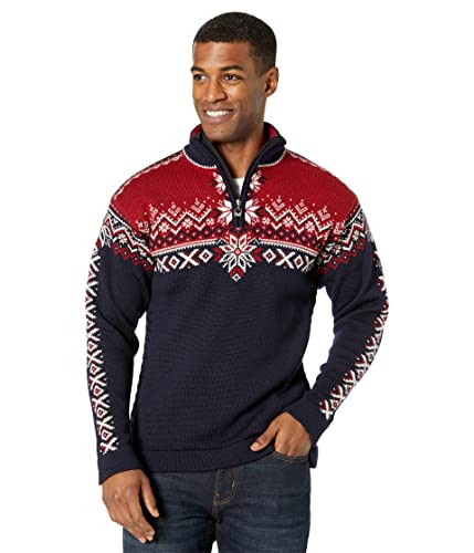 Image of Dale of Norway 140th Anniversary Men's Sweater - 100% Lightweight Wool Ski Sweater - Men's Sweaters and Pullovers