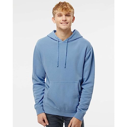 Independent Trading Co Light Blue Pigment Dyed Hoodie Light BlueL4