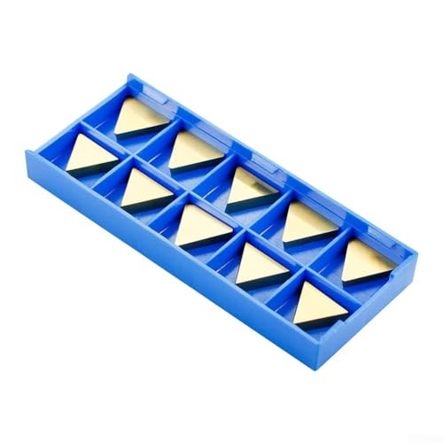 Lot de 10 fraises en carbure CNC TPGN160308 TPG322 pour tour et fraiseuse, pour finition de semi-finition