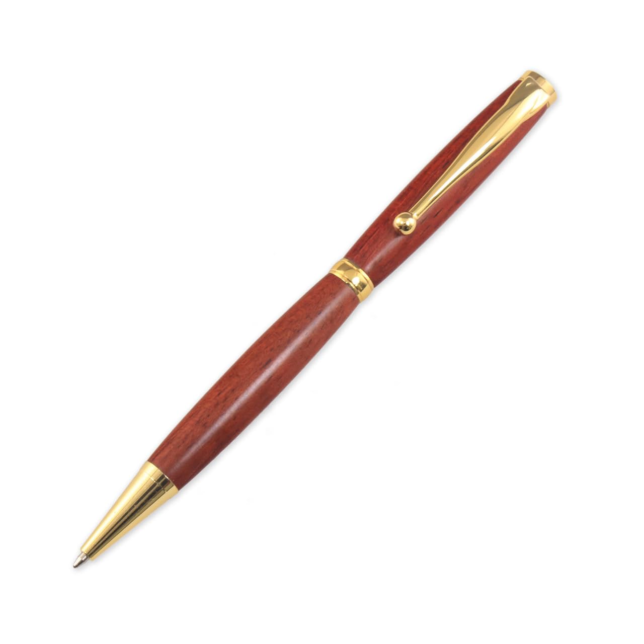 20 confezioni Fancy Slimline Woodturning Twist Pen Kit (oro)