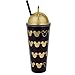 Disney Mickey Mouse Acrylic Travel Cup with Straw - Black with Gold Ear Design and Lid - 22 oz