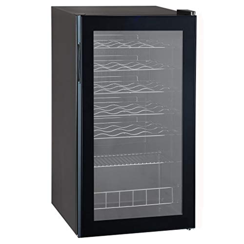 Qlima FWK1628 Libera installazione Cantinetta vino con compressore Nero 28bottiglia/bottiglie B cantina vino