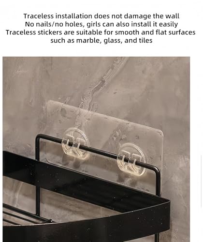 Design double couche et installation facile pour cette étagère d'angle