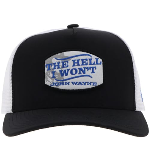 Image of HOOEY John Wayne Trucker Hat - Adjustable Snapback, Breathable Mesh Baseball Cap