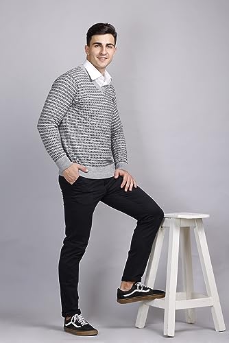 Image of GODFREY V Neck Full Sleeve Sweater for Man Winter Pullover