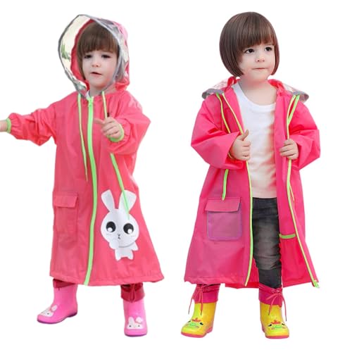 Listado de Chaquetas impermeables para Bebé los 5 mejores. 48 Traje de lluvia de una pieza para niños, unisex, impermeable, para niños pequeños,chaqueta impermeable con capucha, poncho de lluvia para y niñas (MX/US, Alfa, XX-Grande,...