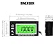Taikemeti Digital Wireless Vibration Activated Hour Meter, Wartungserinnerungen, wasserdichtes Design für Benzin angetriebene Rasenmäher Generator Motorrad Außenbordmotor Kettensäge etc.