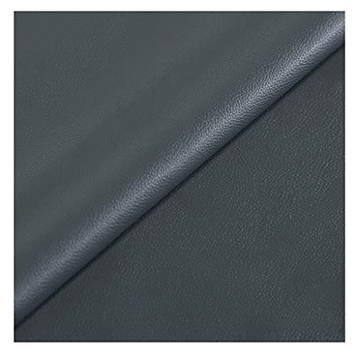 Tissu simili cuir gris foncé pour rénover un canapé de salon familial