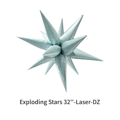 Image of 4pcs 32 inch Laser Balloons Blue Disco Balloons for Disco Birthday Party Decorations Bachelor Party Beach Summer Party Shiny Dance Party Decor Baby Shower Wedding Decor Supplies