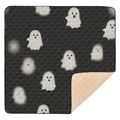 BOESI Graffiti Ghost Baby Play Mat, 50“ X 50” Washable Folding Crawling Mat, Baby Floor Mat, Soft, Non-Slip