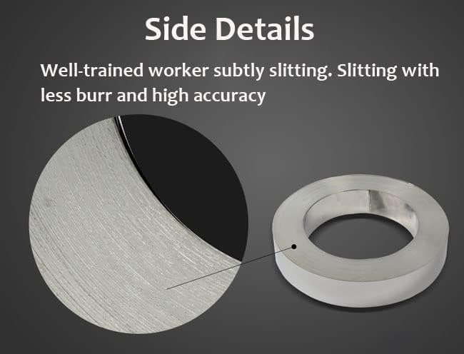 100m (328ft) Flat Stainless Steel Brushed Silver Coil for Channel Letter Sign Fabrication Making, 304 Model 0.56mm Thickness (40mm)