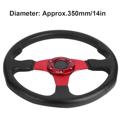 Volant de voiture de course modifié rouge 30mm accessoire de dérive - 7