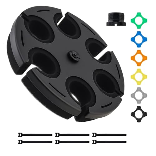 Soporte multimicrófono para podcast y directos con anillos de colores Jnchdghwa