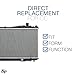 Spectra Premium CU2354 Radiator With TOC Compatible With Honda Civic and Acura EL