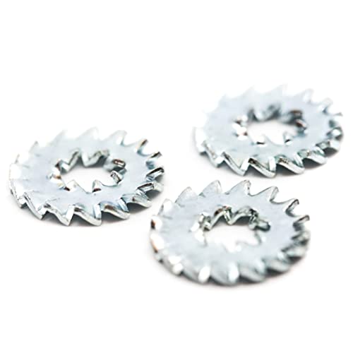M12 (12mm) Serrated Shakeproof Washer Lock Washers Internal And External Teeth Zinc Plated Spring Steel DIN 6798DD (Pack of 20) C05D/1 - Image 2