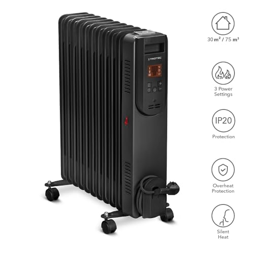 Ölradiator TROTEC TRH 25 E, Heizleistung 1000 W 1500 W 2500 W