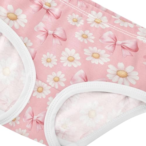 Girls Underwear Soft Cotton Bow Daisy Kids Panties in Sizes 2/3t, 4t, 5t, 6 and 84