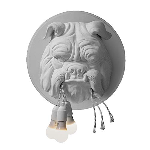 French Bulldog Wall Sconces, Creative Wall Lamp, Retro Bulldog E26 Resin Light Gothic Lamps For Dog Lovers Kids Bedroom Nordic Animal Head Decor Used In Study, Bedroom, Dining Room, Bar #TOP1