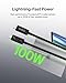 Belkin Thunderbolt 4 Cable (2M, 6.6ft Power Cable), USB-C to USB-C Cable w/ 100W Power Delivery, USB 4 Compliant, Compatible with Thunderbolt 3, MacBook Pro, eCPU, & More - Intel Thunderbolt Certified