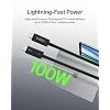 Belkin Thunderbolt 4 Cable (2M, 6.6ft Power Cable), USB-C to USB-C Cable w/ 100W Power Delivery, USB 4 Compliant, Compatible with Thunderbolt 3, MacBook Pro, eCPU, More - Intel Thunderbolt Certified