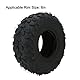 145/70 6 Tubeless Reifen, vorne und hinten, verschleißfest, 4 lagig, pannensicher, knorriges Profil, ATV Tubeless Reifen für Quad Go Karts