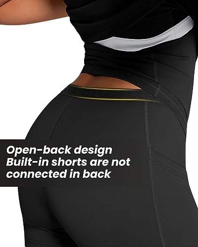 Womens Tennis Dress with Built in Easy Peezy Shorts Open-Back4