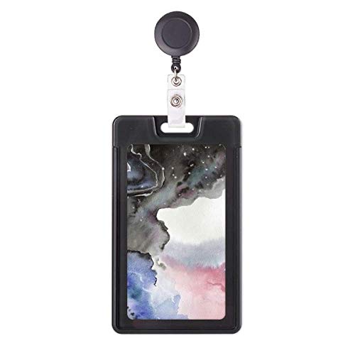 Porte-badge rétractable avec bobine aquarelle pour ne plus perdre votre carte
