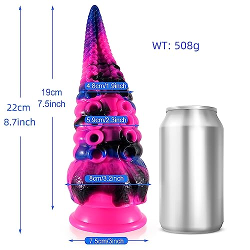 Shkanla-Tentakel-Dildo-Vibrator-fuer-Frauen-Silikon-Monster-Fantasy-Animal-Dildo-mit-Saugnapf-Realistische-Dragon-Vibratoren-mit-10-Vibrationsmodi-Penis-Anal-Dildo-Sexspielzeug-fuer-Maenner