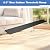 Ruedamann 0.6" Rise Threshold Ramp for Doorways, Sturdy Rubber Threshold Ramp, Non-Slip Power Door Ramps for Wheelchairs is Adjustable and Cuttable for Doorways, Curb, Scooters, Driveways