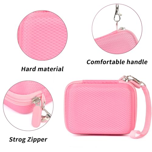 Funda rígida para cámara digital de viaje rosa miniatura 3
