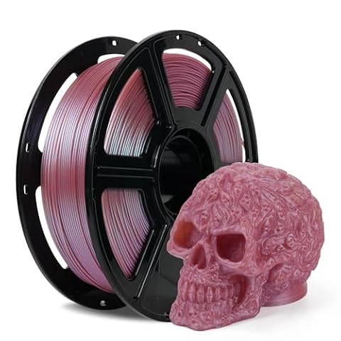FLASHFORGE 3D Printer Filament Chameleon PLA Color Shift Filament 1.75mm, Changes Color with Light and Angles, 1KG Spool (2.2lbs), Dimensional Accuracy +/- 0.02mm for FDM 3D Printers (Rose Quartz)