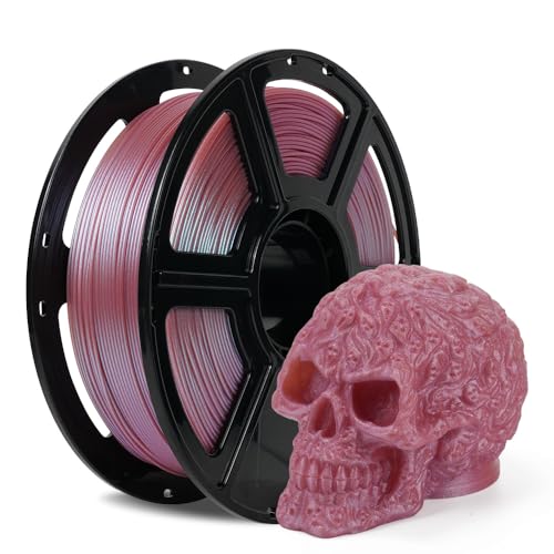 Image of FLASHFORGE 3D Printer Filament Chameleon PLA Color Shift Filament 1.75mm, Changes Color with Light and Angles, 1KG Spool (2.2lbs), Dimensional Accuracy + /- 0.02mm for FDM 3D Printers (Rose Quartz)