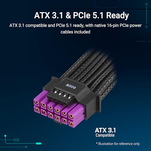 ASUS Pro WS Alimentation PC Modulaire ATX12V 3.1/ EPS12V 80 PLUS Platinum CA 100 240 V 1600 Watt PFC active - vue 8