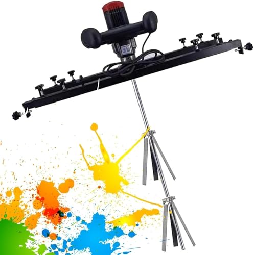 Power Mixer Pneumatic Agitator Clamp-On Drum Agitator Industrial-Grade Pneumatic Shaker Paint Stirring Tool，Paint Mixer 3280W Electric Agitator, 110V Tank Stirring Machine with Folding Prope