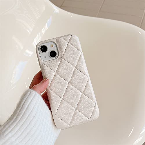 Coque portefeuille iPhone 14 Pro blanc avec chaîne amovible et porte-cartes
