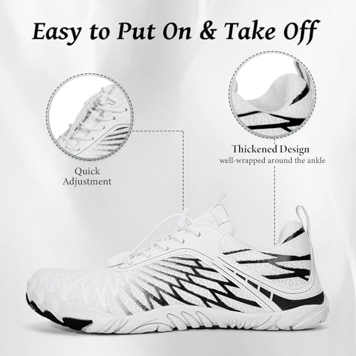 Image of Hike Footwear Barefoot Shoes, Pro Barefoot Shoes Women Men, Athletic Hiking Shoes, Minimalist Water Shoes Breathable Quick Dry Zero Drop Trail Running Shoes with Non-Slip Sole & Wide Toe Box