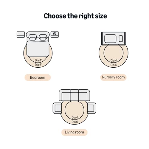 Tapete redondo infantil lavable 6' City Road Blue miniatura 4