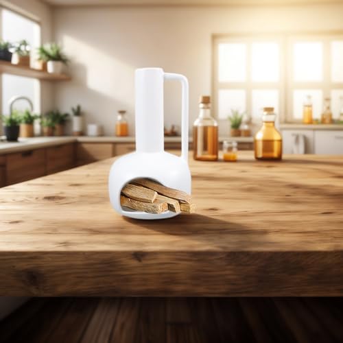 Brûleur parfum céramique blanc design unique chic pour maison - 6