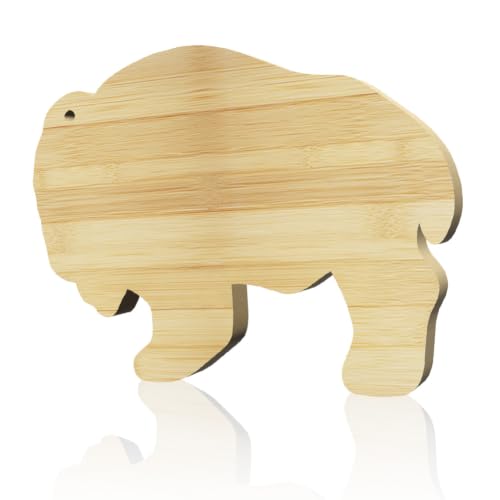 Tabla de Cortar de Bambú con Forma de Búfalo 34x26 cm miniatura 1