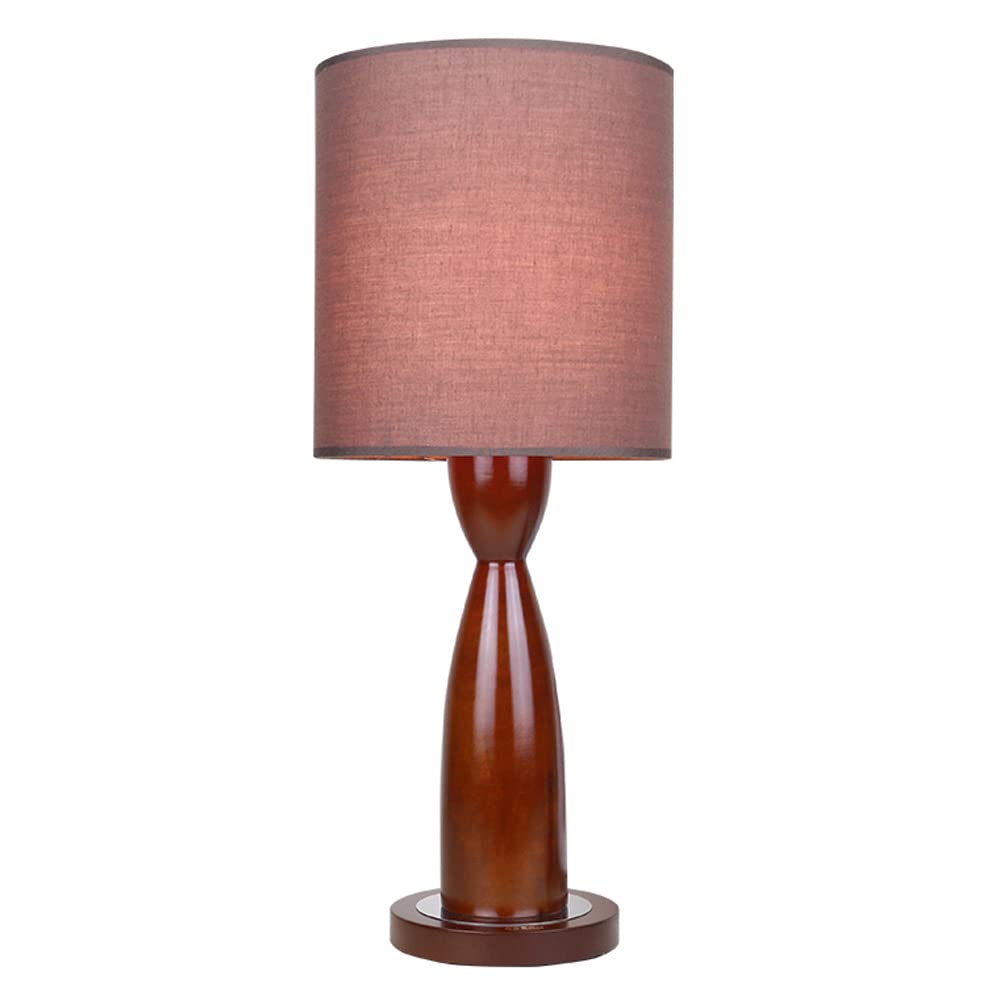 Accessori per lampade da Tavolo Lampada da scrivania Industriale in Legno con Paralume in Tessuto Lampada da Terra per Comodino, Camera da Letto, Comodino, Soggiorno familiare