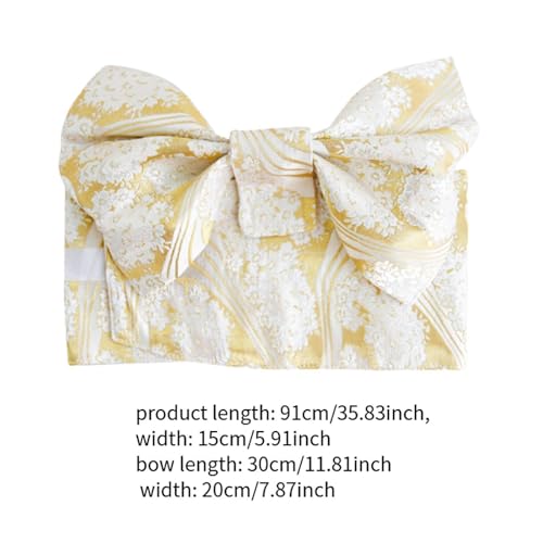 Kimono Obi Belt Waistband Bow Yukata Belt for Performances Photo Wedding Cosplay4
